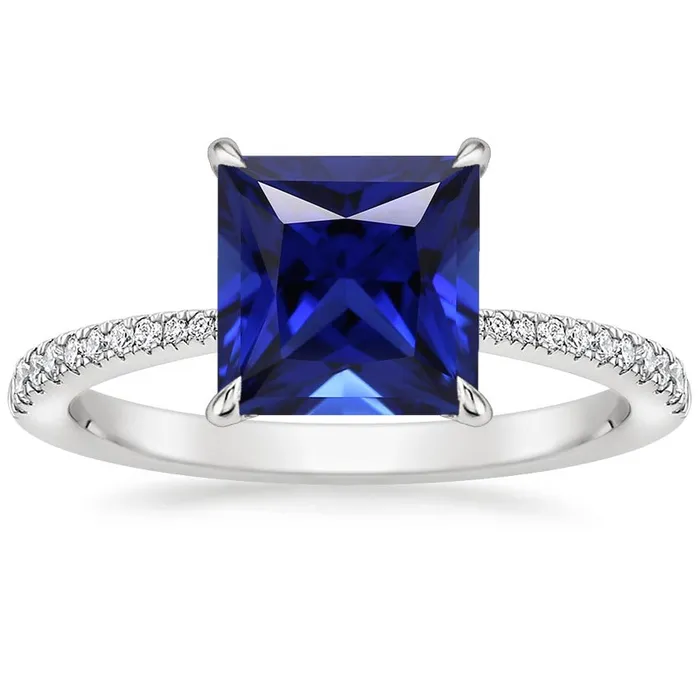 Rings HarryChadEntcom Gold Natural Earth Mined Diamond Engagement Ring Ceylon Sapphire With Accents 550 Carats Rings HarryChadEntcom Gold Natural Earth Mined Diamond Engagement Ring Ceylon Sapphire With Accents 550 Carats