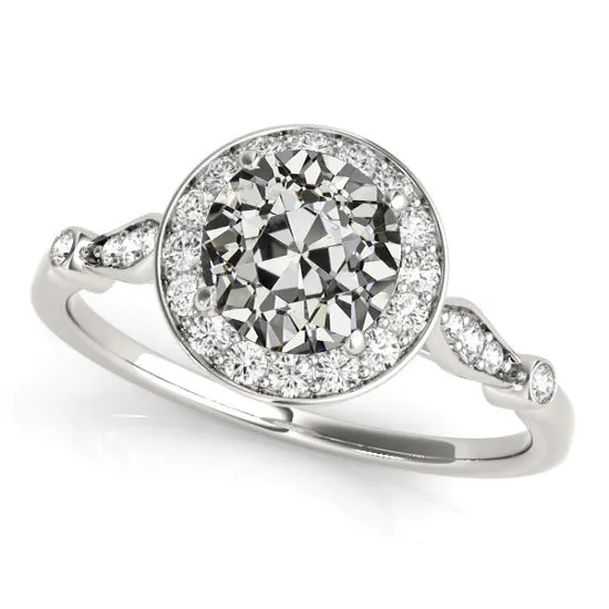 Rings HarryChadEntcom Halo Ring Round Old Mine Cut Natural Earth Mined Diamond Womens Jewelry 4 Carats Rings HarryChadEntcom Halo Ring Round Old Mine Cut Natural Earth Mined Diamond Womens Jewelry 4 Carats