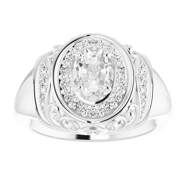 Rings HarryChadEntcom Oval Old Cut Natural Earth Mined Diamond Wedding Ring Prong Set Vintage Style 425 Carats Rings HarryChadEntcom Oval Old Cut Natural Earth Mined Diamond Wedding Ring Prong Set Vintage Style 425 Carats