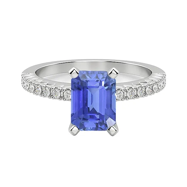 Rings HarryChadEntcom Solitaire Emerald Blue Sapphire Wedding Ring With Natural Earth Mined Diamond Accents 3 Carats Rings HarryChadEntcom Solitaire Emerald Blue Sapphire Wedding Ring With Natural Earth Mined Diamond Accents 3 Carats