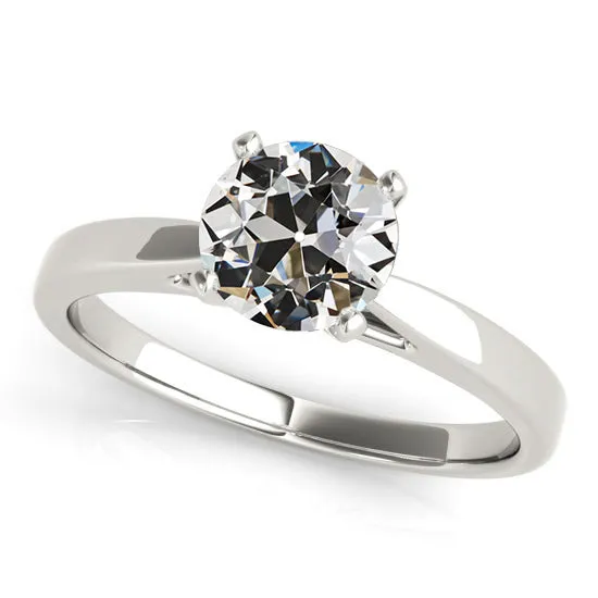 Rings HarryChadEntcom Solitaire Round Old Miner Natural Earth Mined Diamond Ring Prong Tapered Shank 2 Carats Rings HarryChadEntcom Solitaire Round Old Miner Natural Earth Mined Diamond Ring Prong Tapered Shank 2 Carats