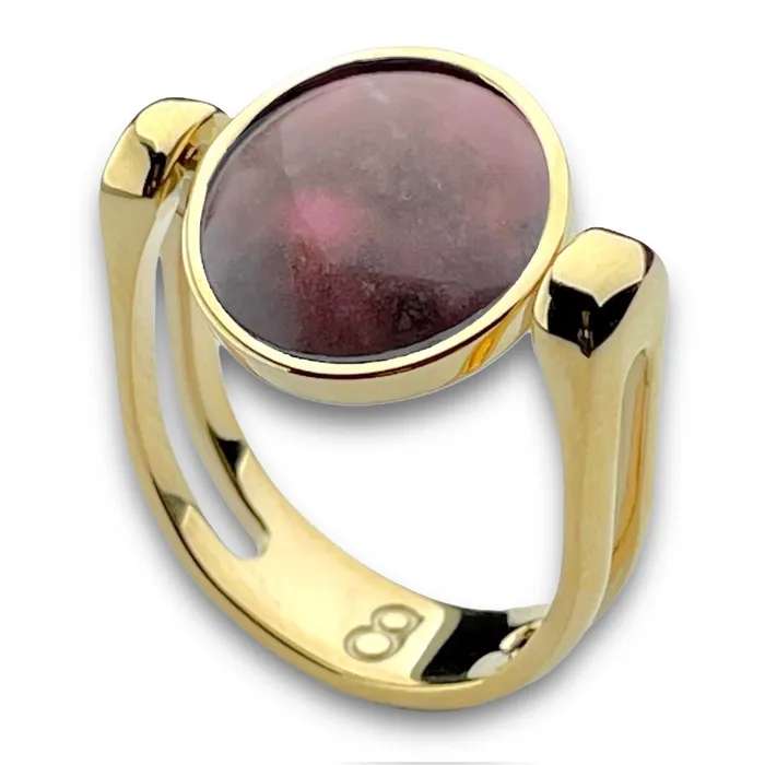 Rings Rhodonite Crystal Fidget Ring MyCONQUERing