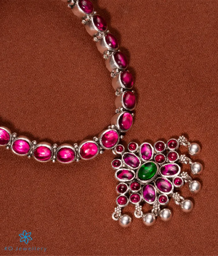 Silversmith Necklaces The Aadit Addige Silver Necklace Oxidised