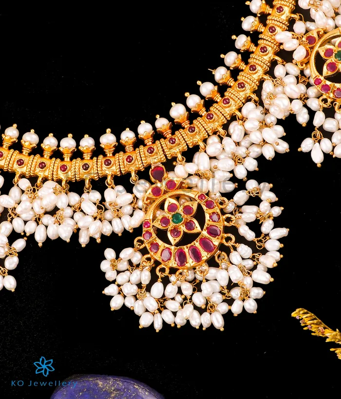Silversmith Necklaces The Samatva Silver Guttapusalu Necklace