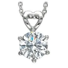 Solitaire Round Cut Natural Earth Mined Diamond Pendant 175 Carats White Gold Jewelry GB Necklaces Solitaire Round Cut Natural Earth Mined Diamond Pendant 175 Carats White Gold Jewelry GB Necklaces