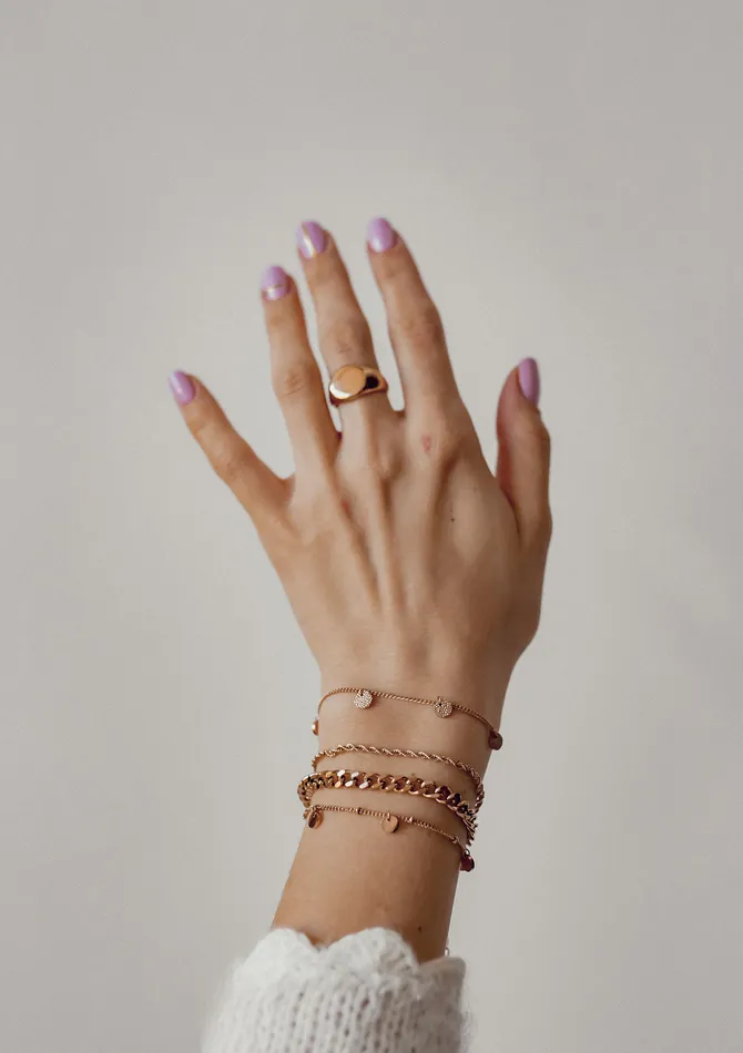 Textured Circle Bracelet Rose Gold Hey Happiness Bracelets Textured Circle Bracelet Rose Gold Hey Happiness Bracelets