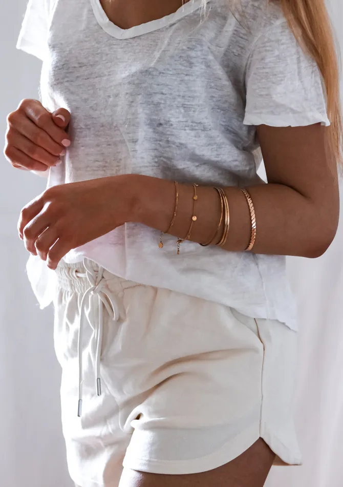 Textured Circle Bracelet Rose Gold Hey Happiness Bracelets Textured Circle Bracelet Rose Gold Hey Happiness Bracelets
