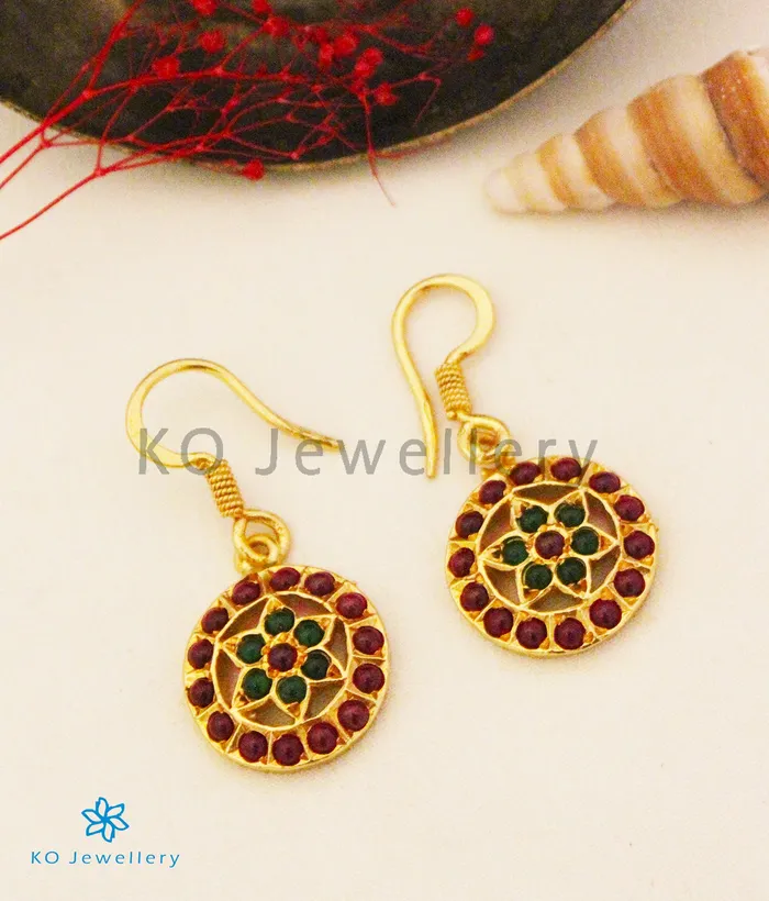 The Samanvaya Silver Earrings RedGreen Silversmith Earrings