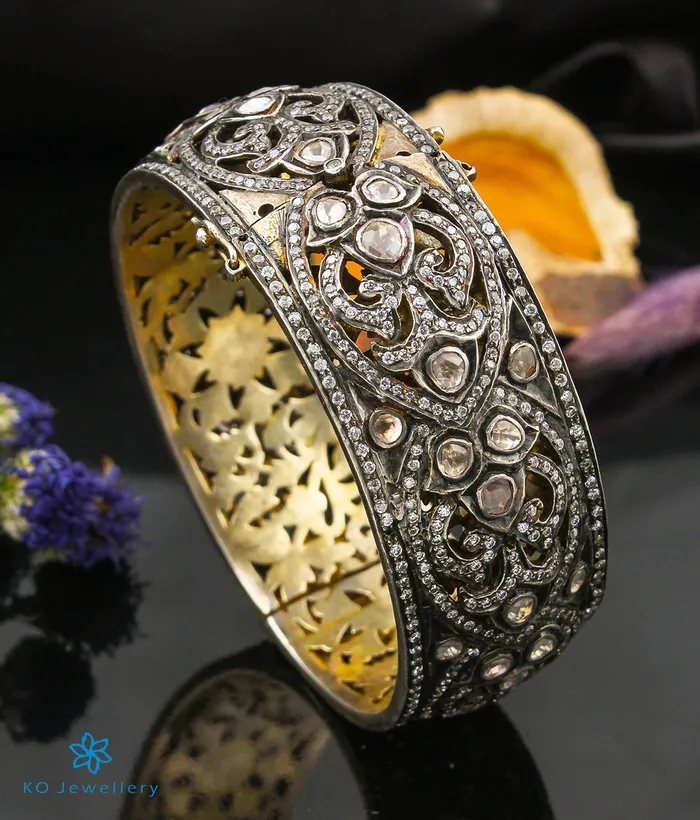The Victorian Polki Kada Bracelet Size 24 Kundan Bracelets
