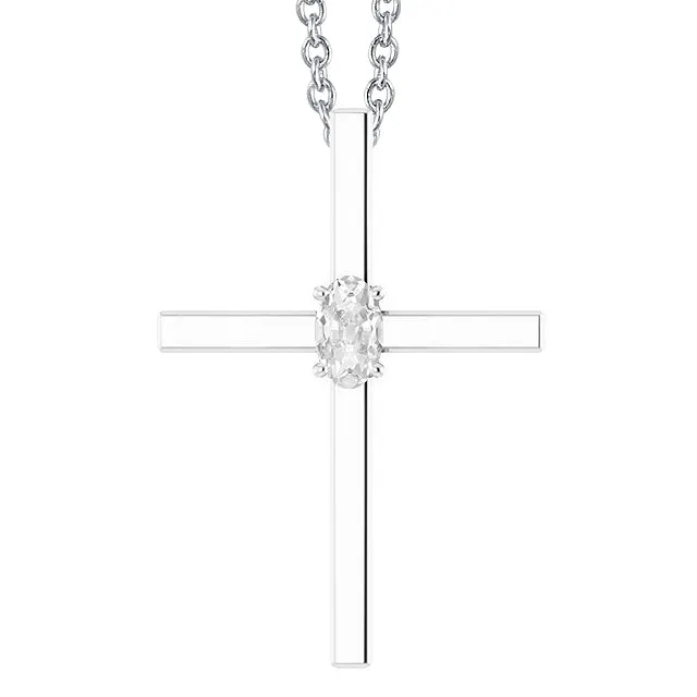 White Gold Cross Real Natural Earth Mined Diamond Pendant Slide Necklace Oval Old Miner 1 Carat HarryChadEntcom Necklaces White Gold Cross Real Natural Earth Mined Diamond Pendant Slide Necklace Oval Old Miner 1 Carat HarryChadEntcom Necklaces