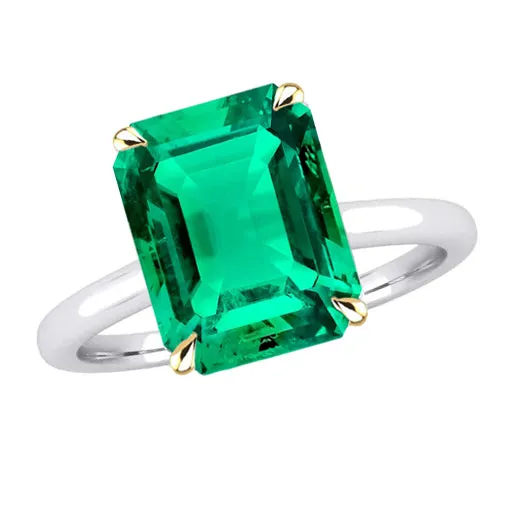 Zambian Green Emerald Ring HarryChadEntcom Rings