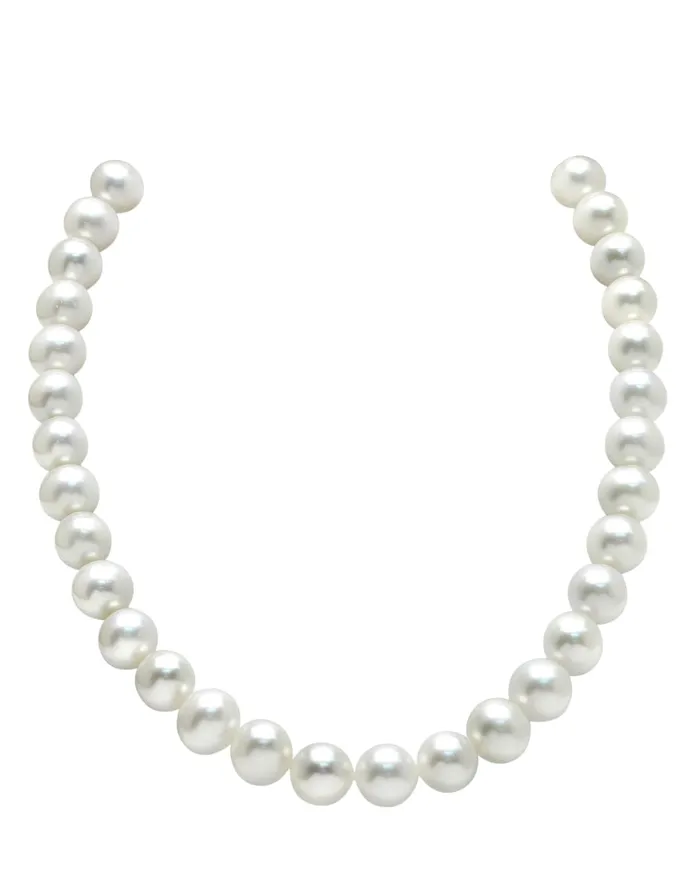 105115mm White Freshwater Pearl Necklace AAAA Quality SPT Necklaces