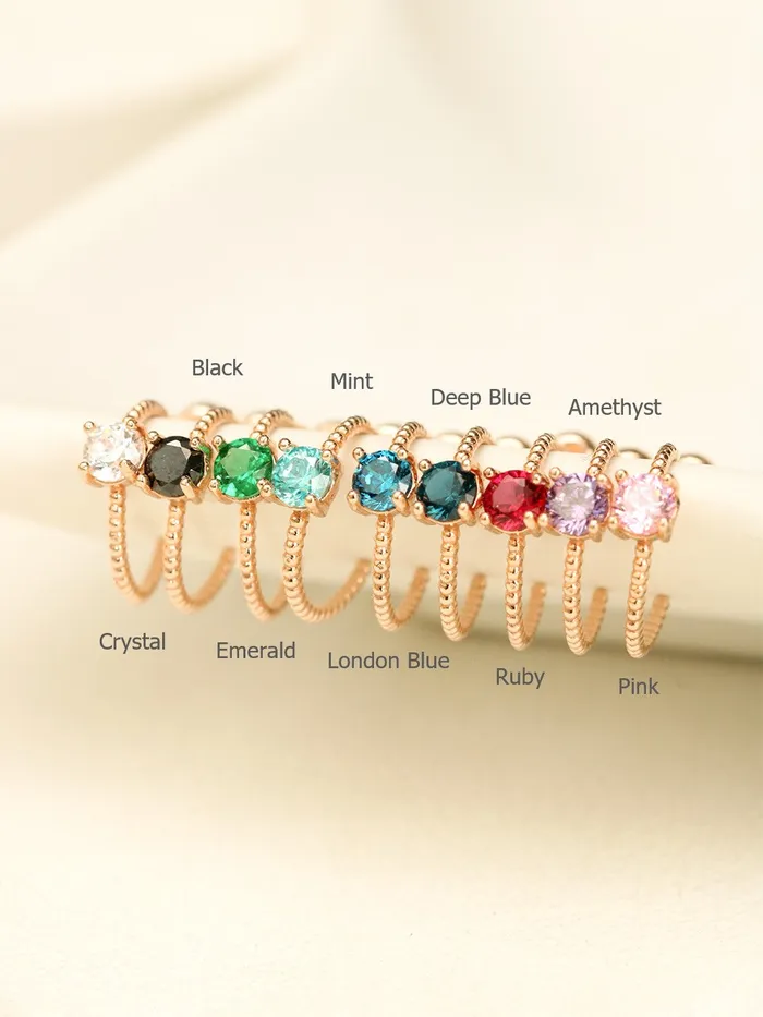 14K Gold Cubic Ball Half Ring Earring 20G18G16G MinimalBijoux Rings