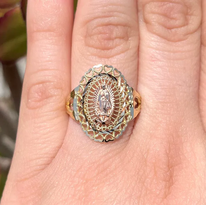 AB and J jewelry Rings 14k Gold Womens Virgencita Ring