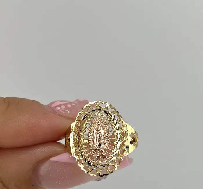 AB and J jewelry Rings 14k Gold Womens Virgencita Ring