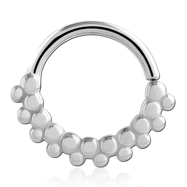 Beaded Stainless Continuous Ring Tulsa Body Jewelry Rings