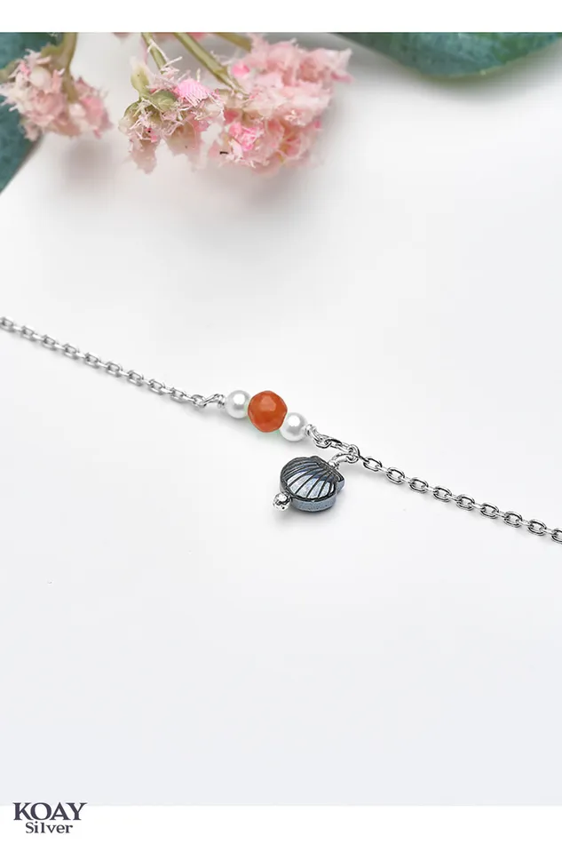 Bracelets KOAY Silver Store Colored Italian Shell Havan Bracelet