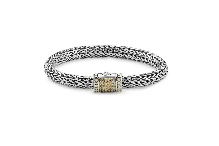 Bracelets Samuel B Kuta Bracelet 6x8MM Yellow Sapphire