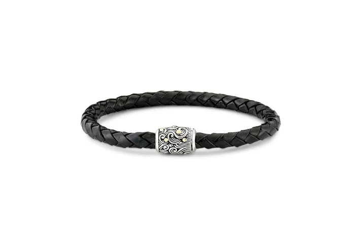 Bracelets Samuel B Ranu Bracelet Black Leather