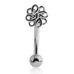 Bracelets Tulsa Body Jewelry Knotted Stainless Eyebrow Barbell