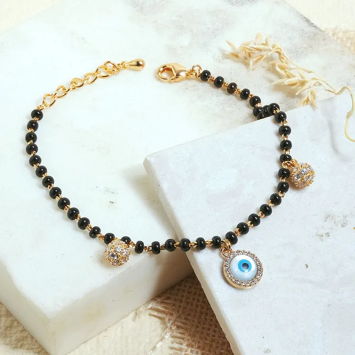 Bracelets Upakarna Evil Eye Mangalsutra Bracelet