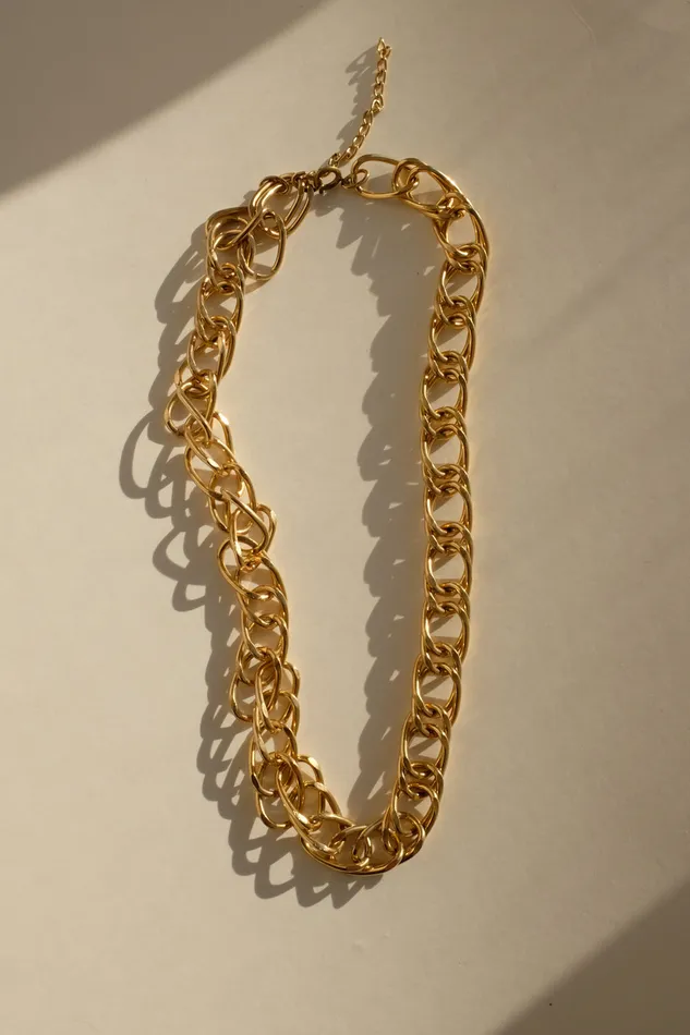 collectionno2 CHAIN LINK GOLD BOLD VINTAGE NECKLACE Necklaces
