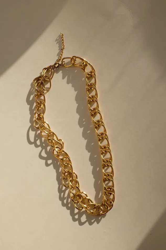 collectionno2 CHAIN LINK GOLD BOLD VINTAGE NECKLACE Necklaces collectionno2 CHAIN LINK GOLD BOLD VINTAGE NECKLACE Necklaces