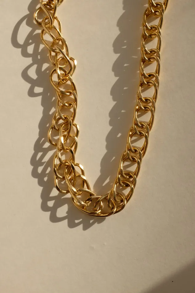 collectionno2 CHAIN LINK GOLD BOLD VINTAGE NECKLACE Necklaces collectionno2 CHAIN LINK GOLD BOLD VINTAGE NECKLACE Necklaces