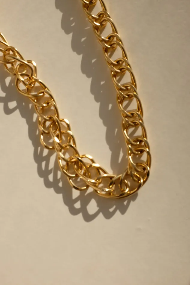 collectionno2 CHAIN LINK GOLD BOLD VINTAGE NECKLACE Necklaces collectionno2 CHAIN LINK GOLD BOLD VINTAGE NECKLACE Necklaces