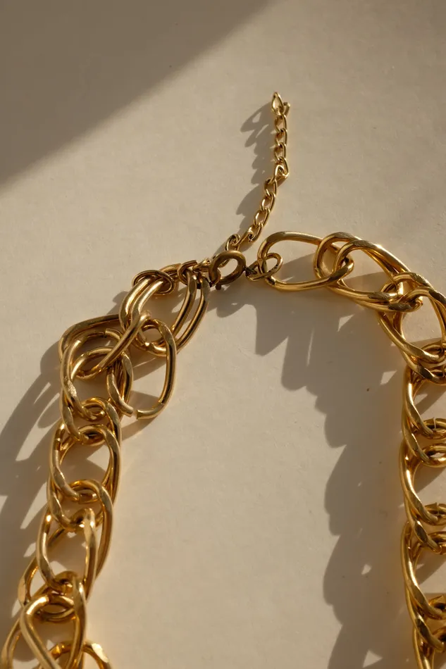 collectionno2 CHAIN LINK GOLD BOLD VINTAGE NECKLACE Necklaces collectionno2 CHAIN LINK GOLD BOLD VINTAGE NECKLACE Necklaces