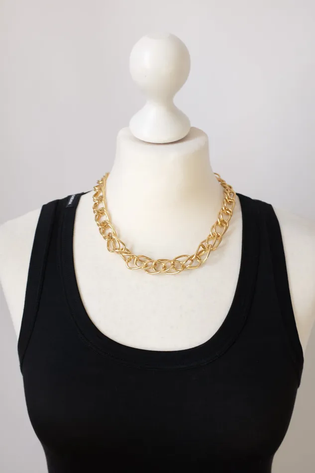 collectionno2 CHAIN LINK GOLD BOLD VINTAGE NECKLACE Necklaces collectionno2 CHAIN LINK GOLD BOLD VINTAGE NECKLACE Necklaces