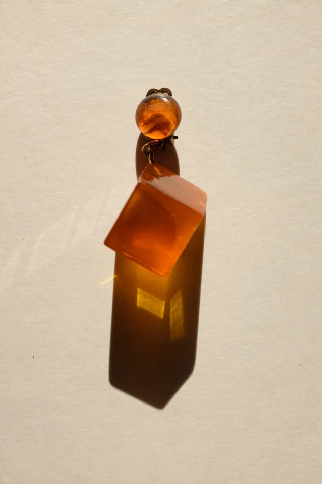 collectionno2 Earrings 0018CUBE SINGLE VINTAGE EARRING
