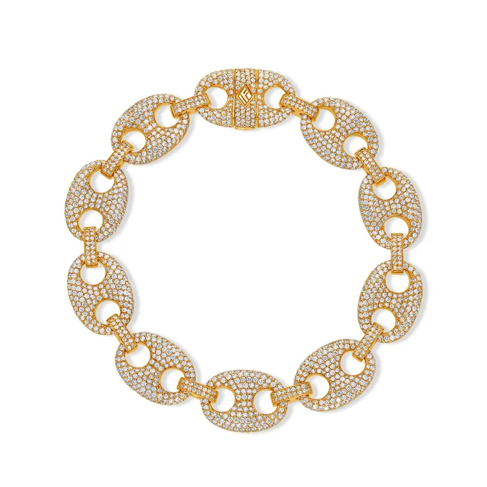 Diamond Ocean Link Bracelet 13mm IF Co Bracelets