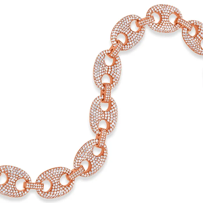 Diamond Ocean Link Bracelet 13mm IF Co Bracelets Diamond Ocean Link Bracelet 13mm IF Co Bracelets