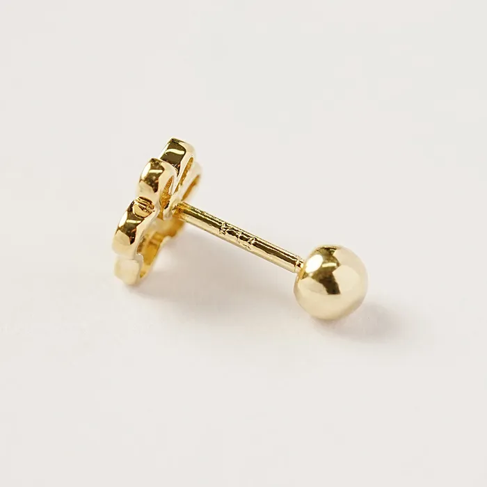 Earrings MinimalBijoux 14K Gold Jelly Paw Cartilage Earring 20G18G16G