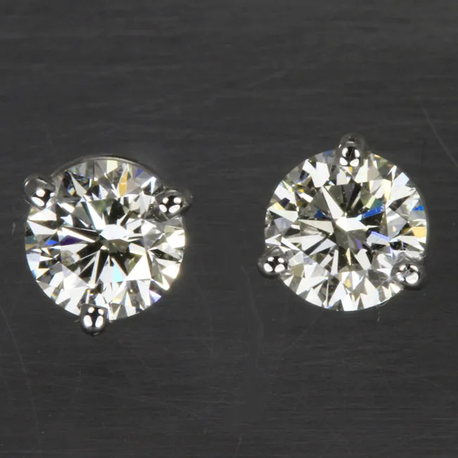 Earrings Moriartys Gem Art Diamond Round Stud Earrings 90 Carats