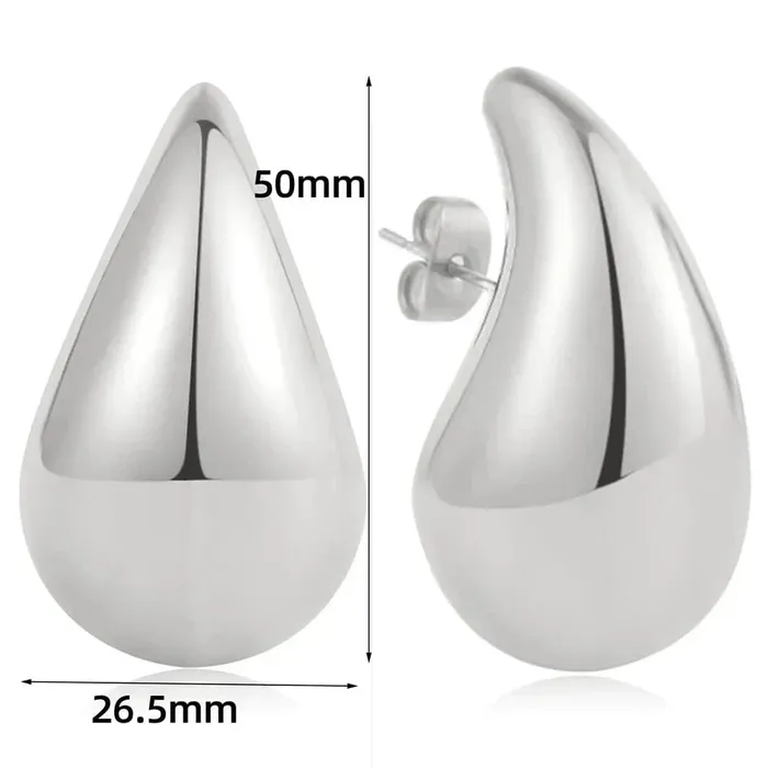 Earrings Oversize Drop Earrings Mabel Love Co