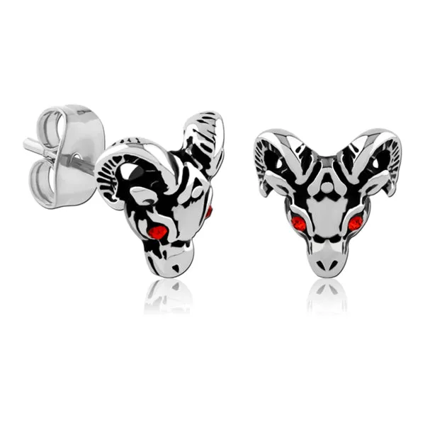 Earrings Tulsa Body Jewelry Baphomet Stainless Stud Earrings