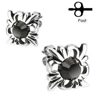 Earrings Tulsa Body Jewelry Tribal Flower Stainless Stud Earrings
