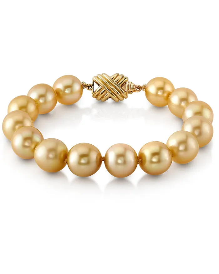 Golden South Sea Pearl Bracelet 100110mm SPT Bracelets