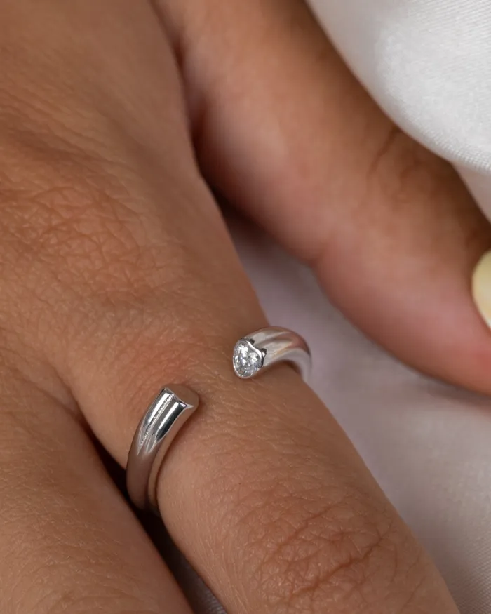 Heart Zircon 03 Ring KOAY Silver Store Rings