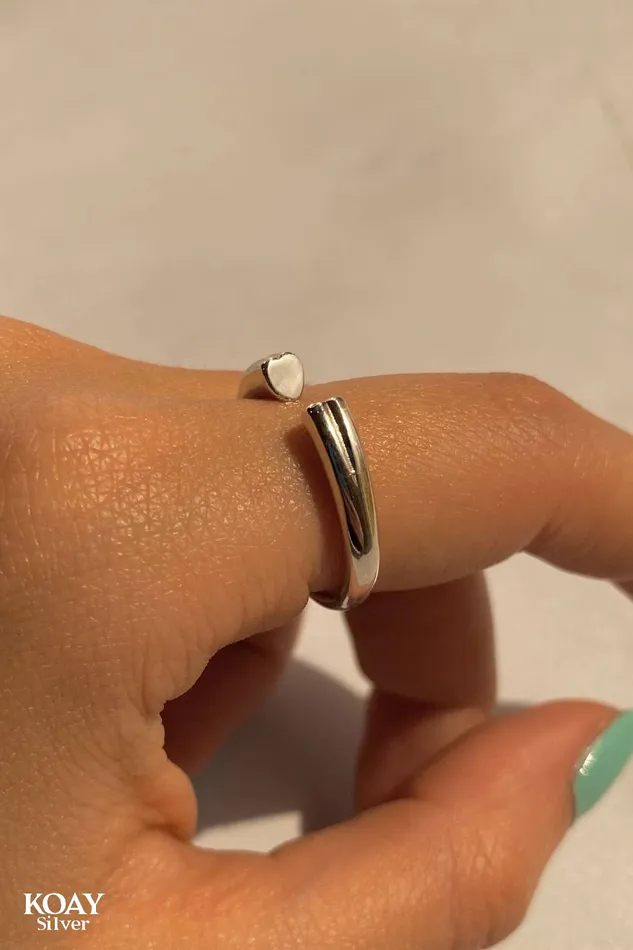 Heart Zircon 03 Ring KOAY Silver Store Rings