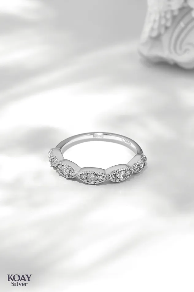 KOAY Silver Store Zircon Ring 25 Rings