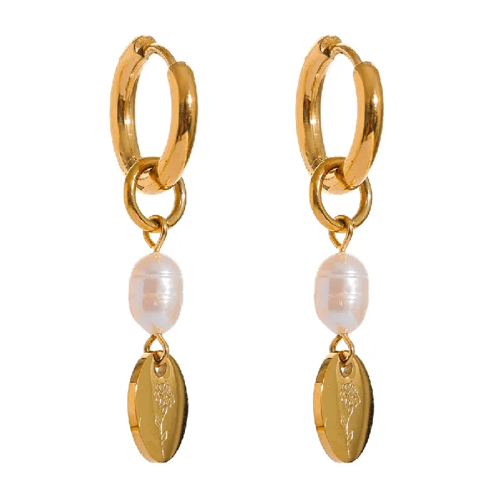 Mabel Love Co Earrings Zipporah Pearls Dangle Earrings
