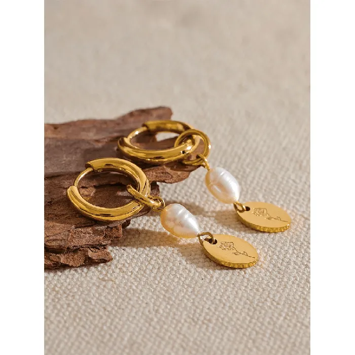 Mabel Love Co Earrings Zipporah Pearls Dangle Earrings