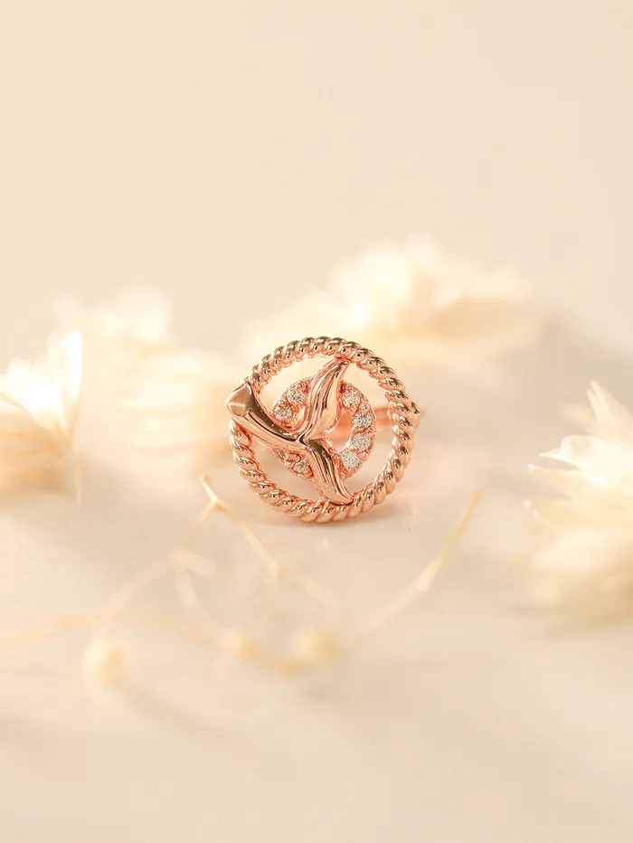MinimalBijoux Earrings 14K 18K Gold Lucky Whale Tail Hoop Earring
