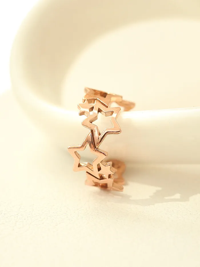 MinimalBijoux Earrings 14K Gold Star Ear Cuff