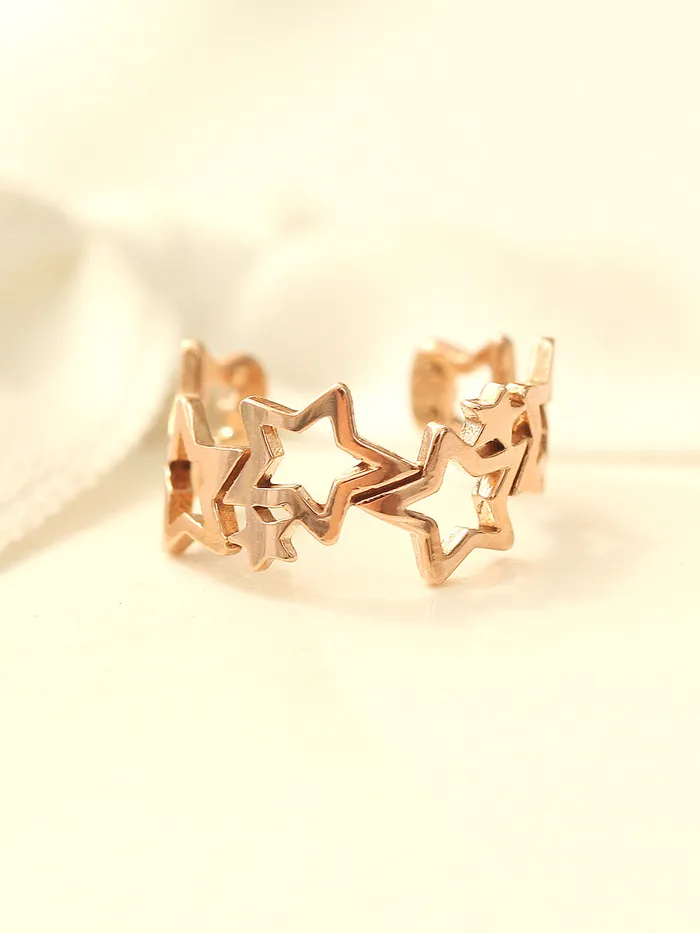 MinimalBijoux Earrings 14K Gold Star Ear Cuff