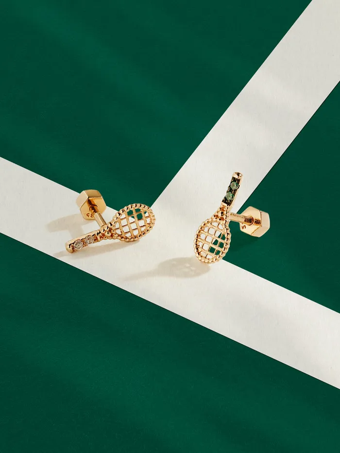 MinimalBijoux Earrings 14K Gold Tennis Cartilage Earring 18G
