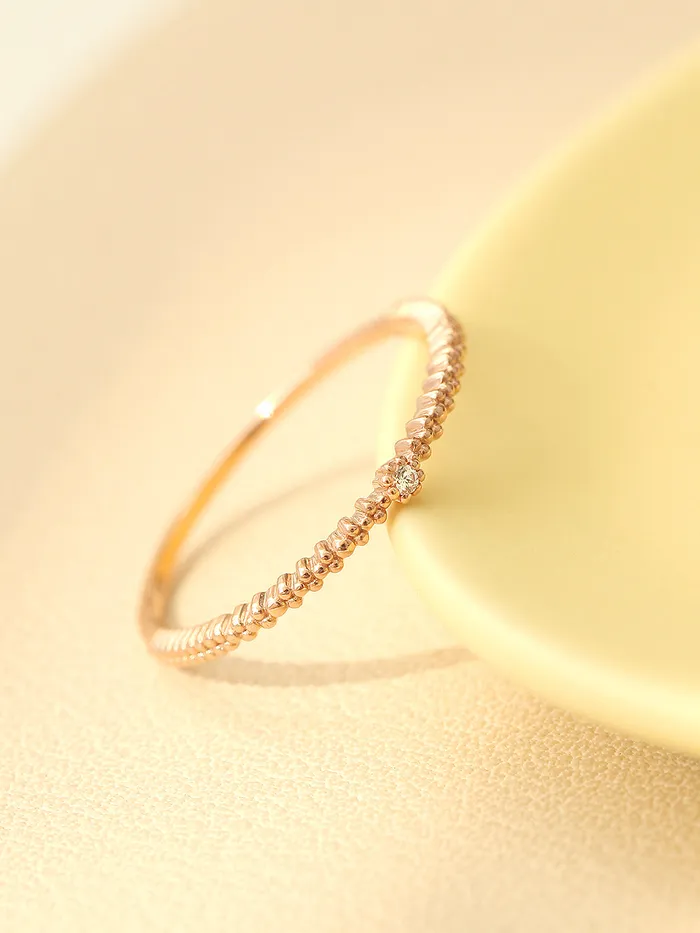 MinimalBijoux PreStyled Sets 14K 18K Gold Mini Cubic Ball Ring